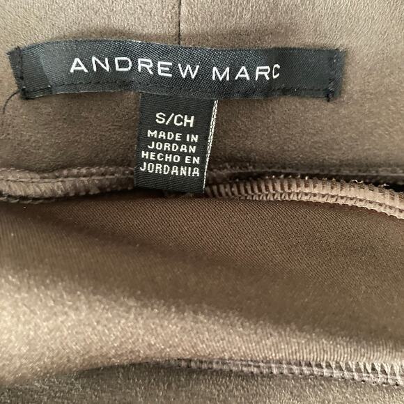 Andrew Marc Pants Womens Small Faux Suede Gray - Picture 9 of 11